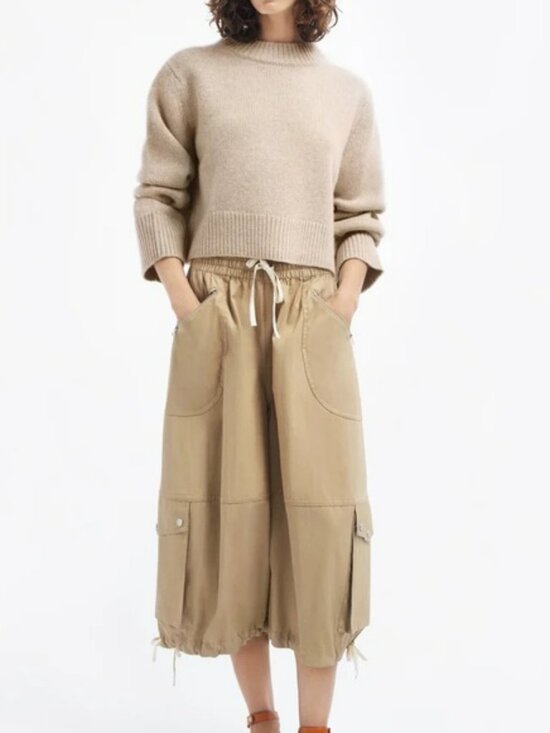 CO Pants - NWT CO Braies Cargo Wide Cropped Pants